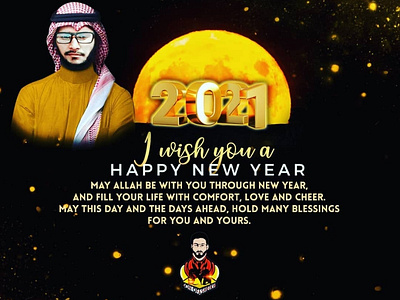 Sheikh Yasir Arafat 2021 arafat brand branding designer graphic design happy new year logo mockup portrait poster sheikh sheikh yasir arafat son of a sheikh sya wish yasir