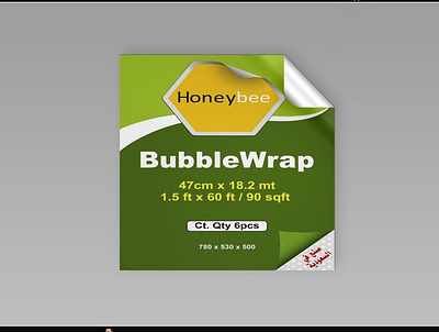 BubbleWrap (Honeybee) brand branding bubblewrap design graphics design honeybee illustration logo mockup portfolio sheikh sticker sya