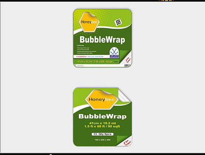BubbleWrap (Honeybee) brand branding bubblewrap design graphic design honeybee illustration logo design mockup portfolio sheikh sticker vector