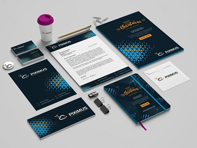 Piximus | A brand Identity Design | Stationery Design brand brand design brand identity branding branding design bussines card envato envelope graphic design illustration letterhead logodesign notebook cover poster design stationery stationery design ui ux vector webdesign