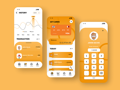 Mobile App - My Finance app app design design dribbble best shot finance app fintech fintech app mobile design mobile ui ui design wallet wallet app