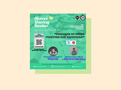 an instagram post for event | alumni sharing session design event instagram instagram post poster design social media social media design