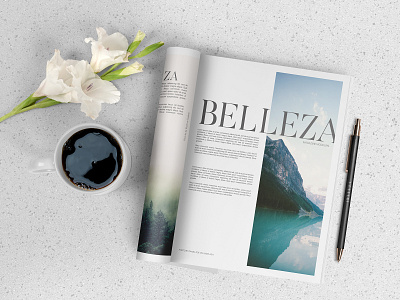 Belleza - A4 Magazine Mockups design magazine magazine design mockup