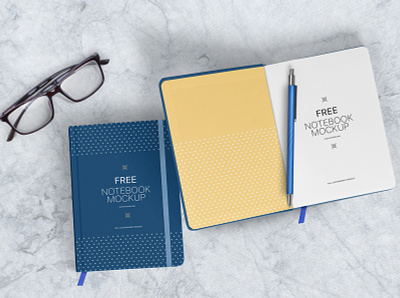 Free Notebook Mockup branding design free freebie mockup notebook notebook design notebook mockup notepad planner realistic