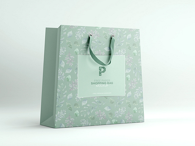 Free Paper Shopping Bag Mockup