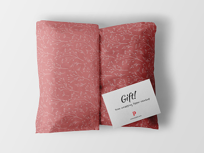 Wrapping Paper Mockup branding design free freebie mockup packaging pattern presentation sheet wrapping paper