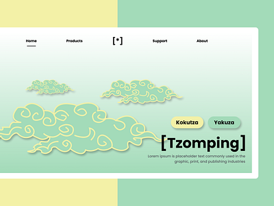 [Tzomping] - UI/UX Landingpage app branding design icon illustration logo typography ui ux vector