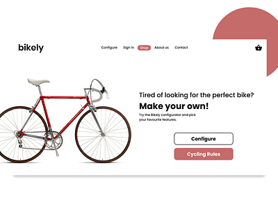 Bikely - Web Application UI/UX Design and Fullstack Development app bicycle bike branding design frontend icon illustration logo typography ui ux vector web web design