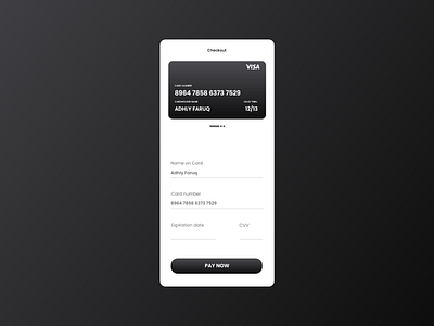 Daily Ui #002 - Credit Card Checkout