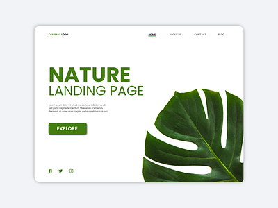 Daily Ui #003 - Landing Page app design flat graphic design minimal typography ui ux web website