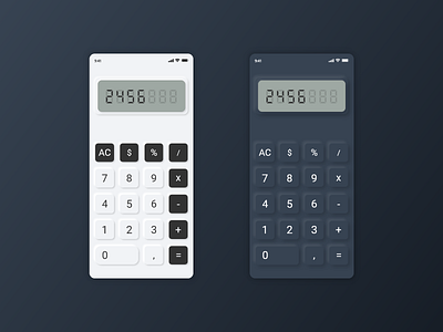 Daily Ui #004 - Calculator app design flat graphic design minimal typography ui ux web website