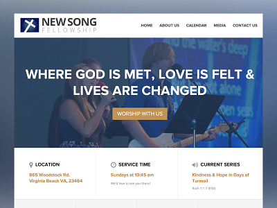 Church website re-design church drupal website