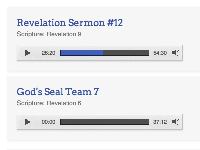 Sermon Archives archives audio church d7 drupal media mediaelement.js sermons