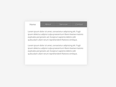 BasicTabs - Simple jQuery/CSS3 Boilerplate