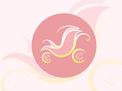 Baby logo baby baby care baby shop design flower girl illustrator logo pink shop vector yellow