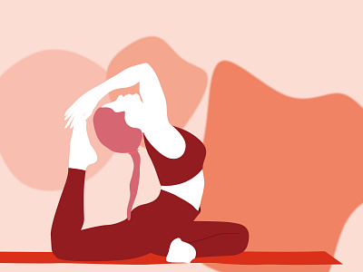 Yoga for yourself art illustration selflove yoga yourself