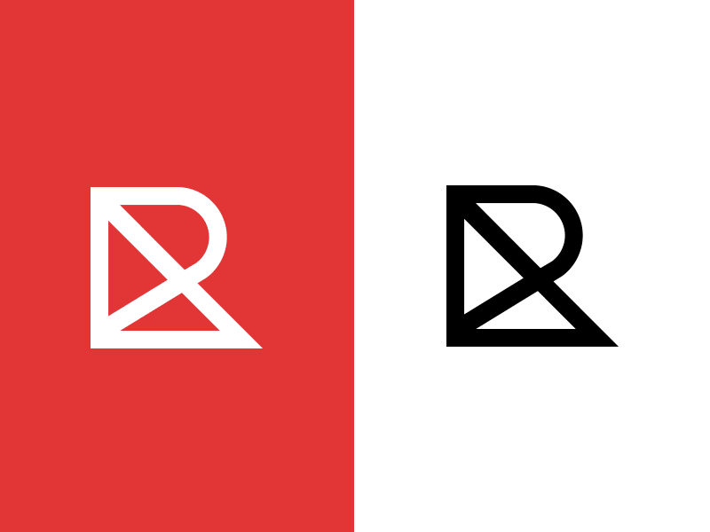 Line R Logo branding logo r