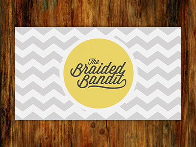 The Braided Bandit Business Card - Back business card