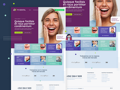 PV Dental Website dental design ui webdesign website