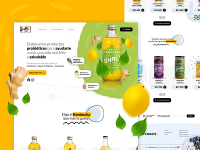 Ghali Kombucha website