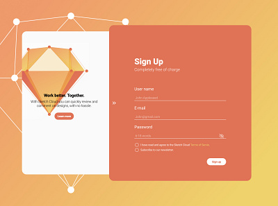 Challenge UI - 001 Sign Up design illustration ui ux