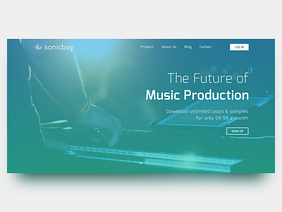 Sonicbay Landing Page