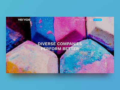 Vervoe's Diversity Page clean diversity landing page responsive sketch ui ux vervoe web design webflow