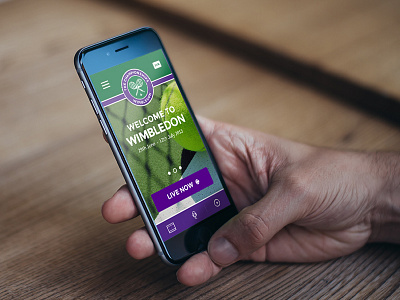 Wimbledon 2015 concept iphone mobile mockup responsive tennis wimbledon