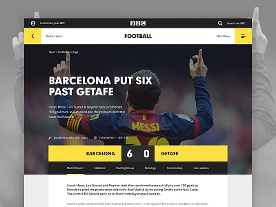 BBC Sport Football barcelona bbc football hero image la liga results soccer sport