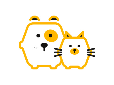 Petcrate Logo carrier cat crate dog illustrator logo pet vector