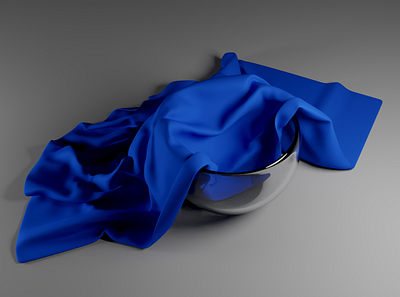 Basic Cloth Simulation 3d 3d modeling blender cloth design glass modeling still life textile