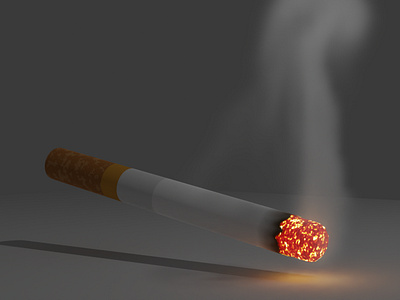 Cigarette 3d 3d art 3d modeling art blender design illustration modeling