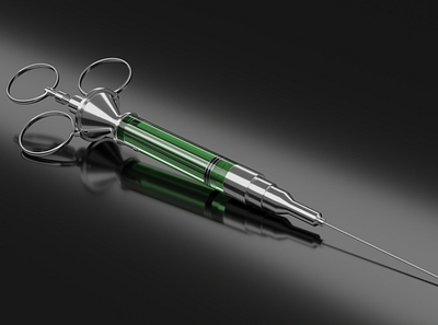 Old-fashioned syringe 3d 3d art 3d modeling art blender design illustration modeling