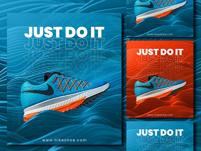 Social media ads post design for shoe