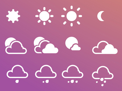 Weather Icons Pack app design graphic design icon design
