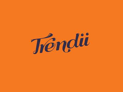 Trendii Logo Design brand font identity logo logo design type typography