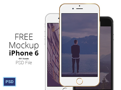 FREE iPhone 6 - Scalable Mockups 4.7'