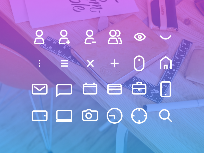 24 Icon Set icons user interface user mail chat calendar icon design ui design material design freebie