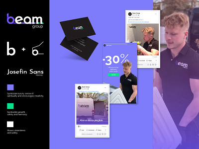 Beam Logo branding business card facebook ad graphicdesign instagram stories logo logo design social media web