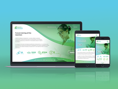 Educational company website responsive