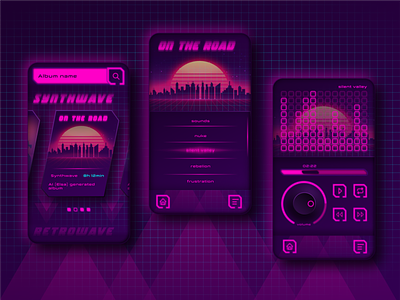 retrowave synthwave player