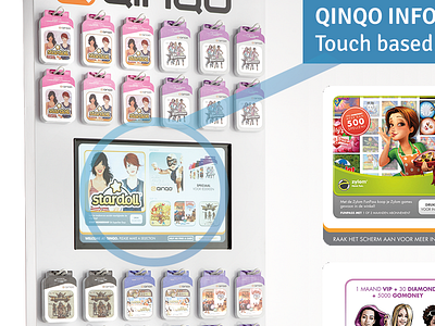 QINQO Information System with touch cards design icons prepaid touch touch screen ui user experience user interface ux