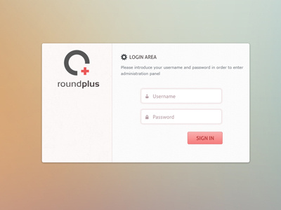 Login Page.