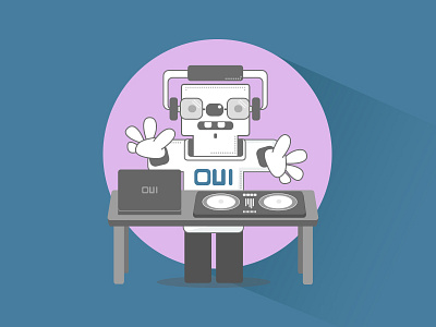 DJ OUI dj electronic experiment french illustration music