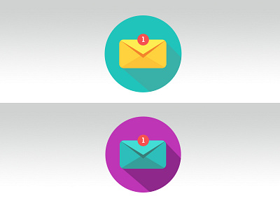 Flat Envelope Icon experiment