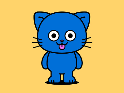 I'm a cat! artwork cat character cute design fun happy illustration illustrator nft vector