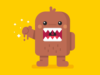 Domo Kun art character domo domo kun fan illustration japanese mascotte monster vector