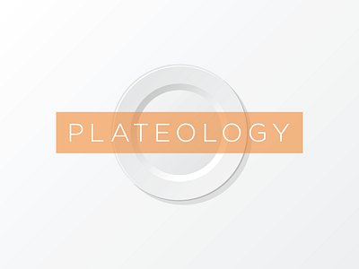Plateology banner logo orange plate