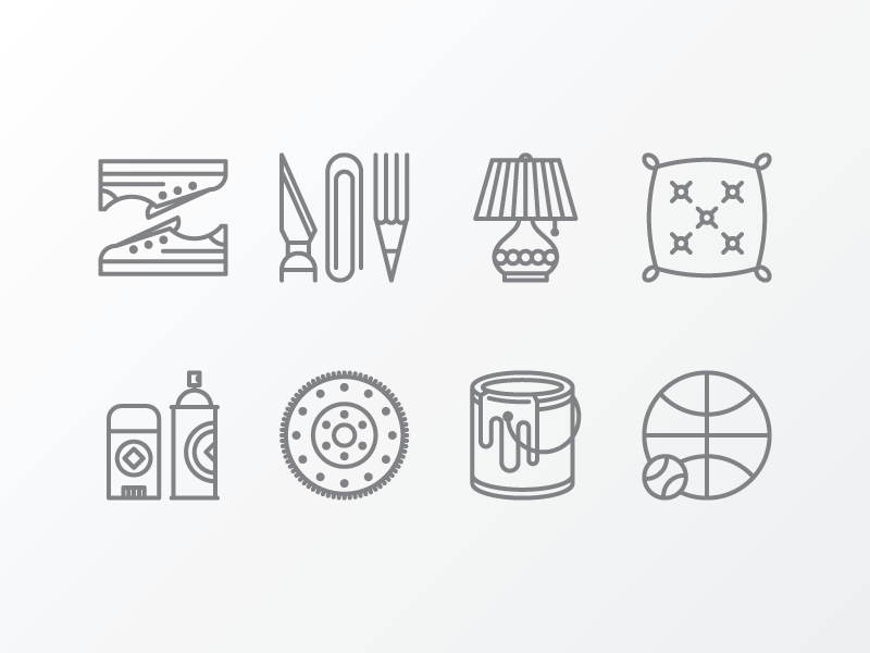 Retail Icons icons lines retail