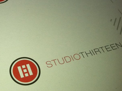 Studio Thirteen Card business card logo